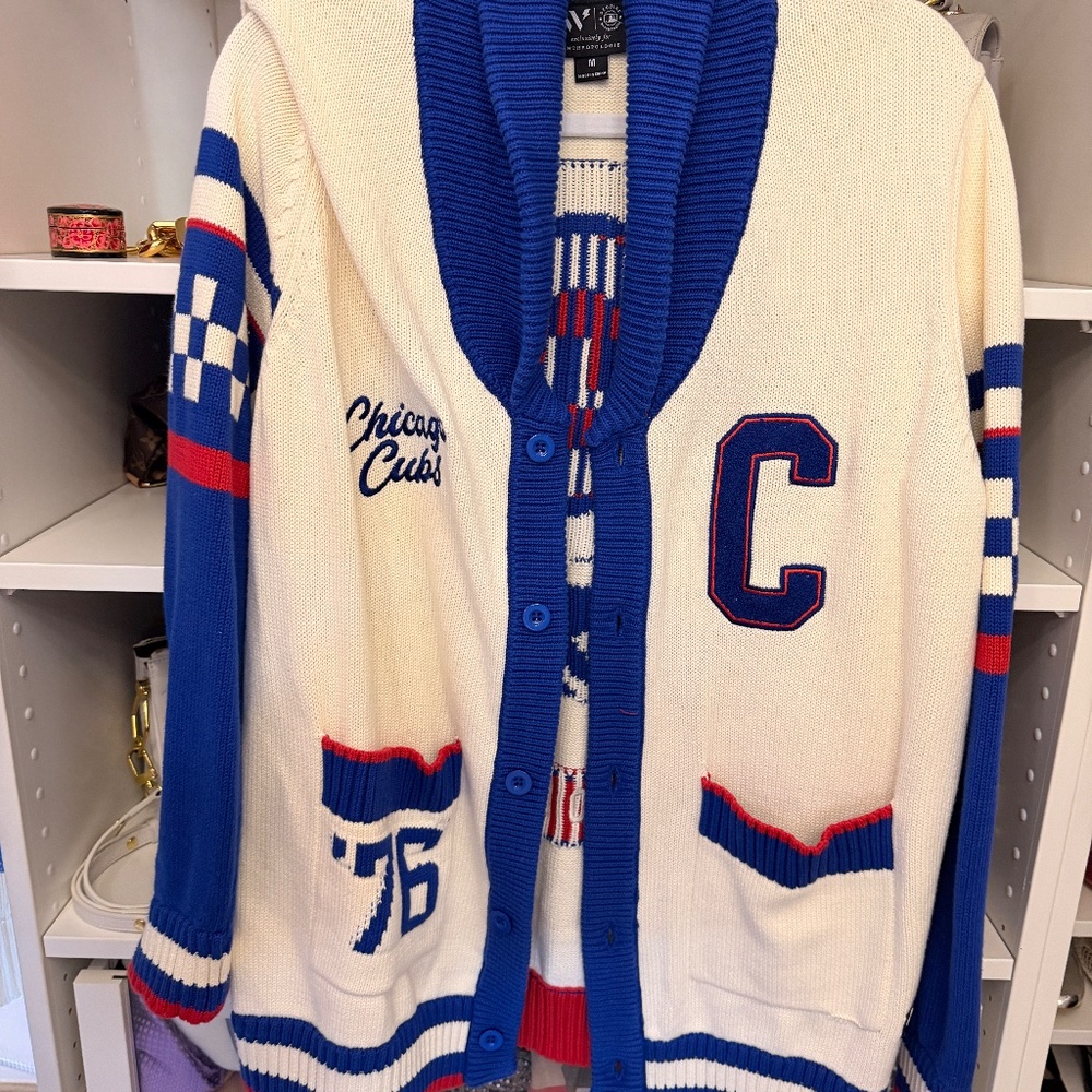 The Wild Collective x Anthro Cotton MLB Cardigan Sweater - Picture 4 of 5